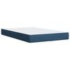 vidaXL Cama box spring con colch&oacute;n tela azul 120x200 cm