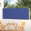 vidaXL Toldo lateral retráctil de jardín azul 100x300 cm