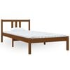 vidaXL Estructura cama sin colch&oacute;n madera maciza marr&oacute;n miel 90x200 cm