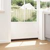 vidaXL Sellos de cepillo de puerta atornillables 2 pcs Marrón 100 cm