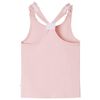 Camiseta de tirantes infantil rosa claro 104