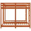 vidaXL Estructura de litera triple Marr&oacute;n cera 160 x 200 cm