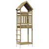 vidaXL Torre de Juego al Aire Libre Natural Pino impregnado s&oacute;lido
