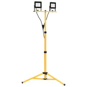 vidaXL Foco LED con tr&iacute;pode 2x30 W blanco fr&iacute;o