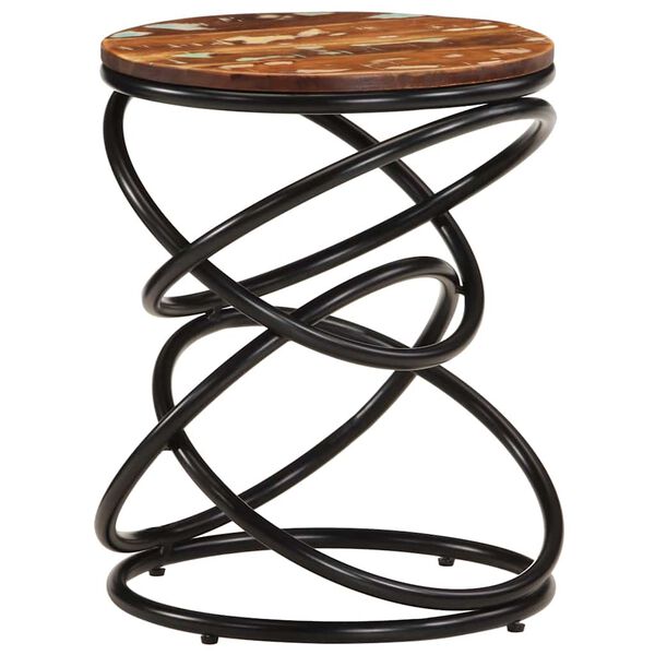 vidaXL Mesa auxiliar de madera maciza reciclada 40x40x52 cm