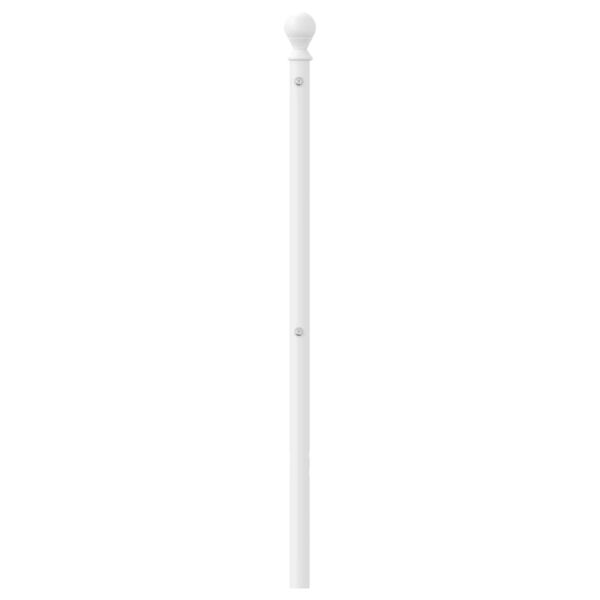vidaXL Cabecero de repuesto de metal blanco 75 cm