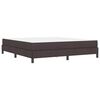 vidaXL Cama tipo Box Spring Marrón Oscuro 180 x 200 cm tela