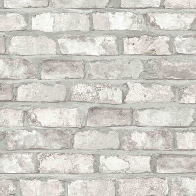 DUTCH WALLCOVERINGS Papel de pared ladrillos blanco EW3104