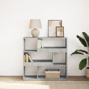 vidaXL Estanter&iacute;a/divisor de espacios gris hormig&oacute;n 100x33x94,5 cm