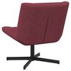 vidaXL Silla giratoria Rojo vino 63 x 75 x 76 cm tela