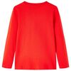 Camiseta infantil de manga larga rojo 116
