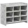 vidaXL Armario Zapatero Gris Hormig&oacute;n 85 x 39,5 x 70 cm