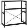 vidaXL Estructura de lavabo de hierro negro 79x38x83 cm