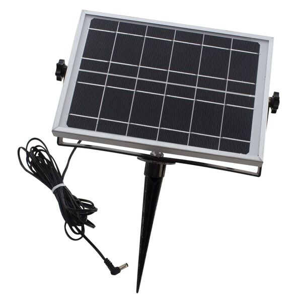 Eurotrail Panel solar para camping negro 25,5x16x10 cm