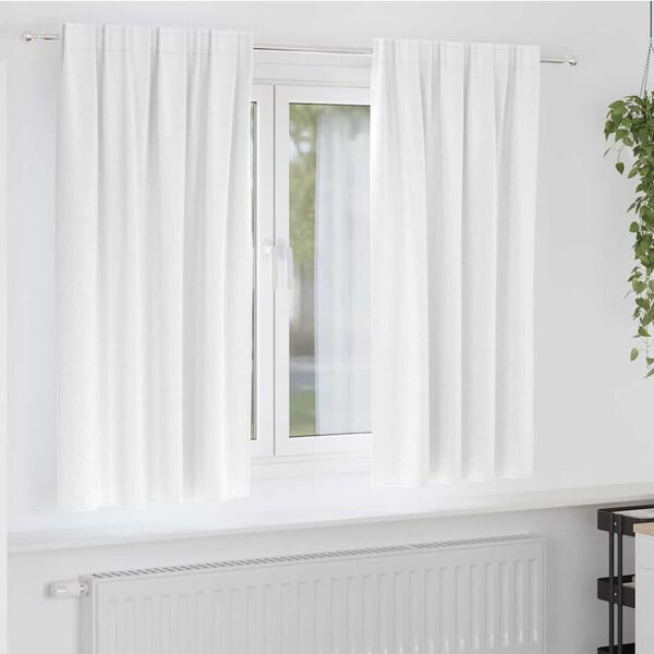 vidaXL Cortinas Opacas con Anillas 2 pcs brillante 175 x 140 cm