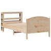 vidaXL Estructura de cama sin colch&oacute;n madera maciza pino 75x190 cm