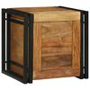 vidaXL Caja de Almacenamiento Marr&oacute;n y Negro 40 x 40 x 40 cm