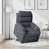 vidaXL Sill&oacute;n reclinable de masaje elevable terciopelo gris oscuro