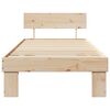 vidaXL Estructura de cama Natural 75 x 190 cm Madera de pino macizo