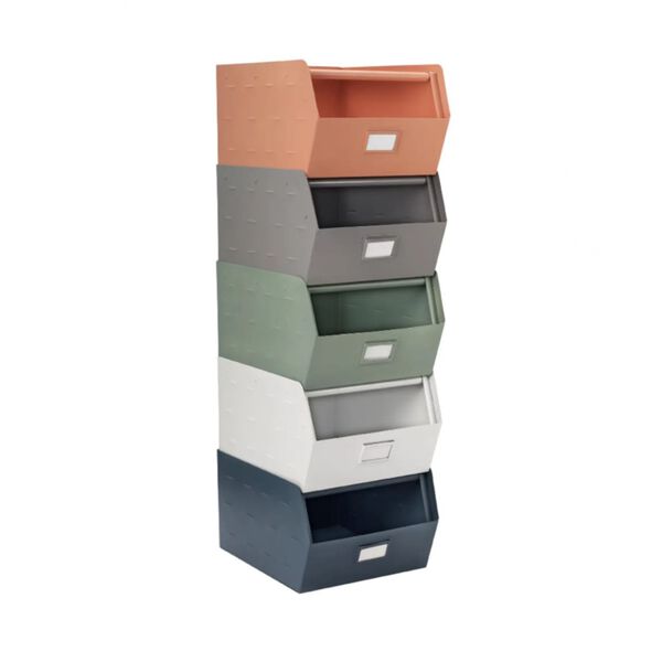 KidsDepot Caja de almacenaje Original metal blanco