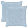 vidaXL Funda de almohada 2 uds. HOUTEN Azul Claro 40 x 40 cm