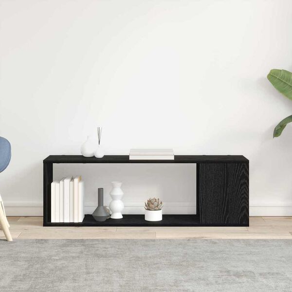 vidaXL Conjunto de mueble de TV Negro 100 x 24 x 63 cm