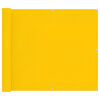 vidaXL Pantalla de Balc&oacute;n Amarillo 100 x 700 cm Tela Oxford