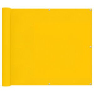 vidaXL Pantalla de Balc&oacute;n Amarillo 100 x 700 cm Tela Oxford