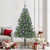 vidaXL &Aacute;rbol de Navidad con 300 LED con soporte Verde 210 cm PVC