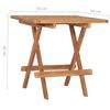 vidaXL Set comedor de jardín plegable 3 piezas madera de teca cojines