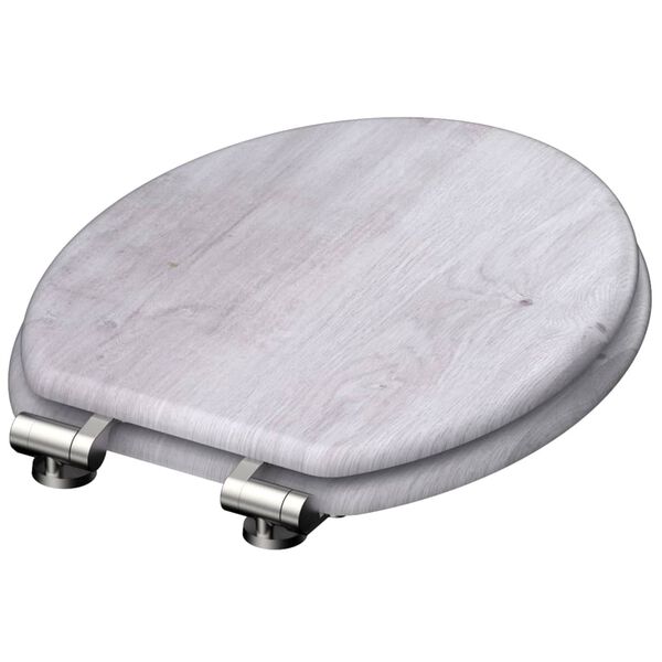 SCH&Uuml;TTE Asiento de inodoro con cierre suave LIGHT WOOD MDF