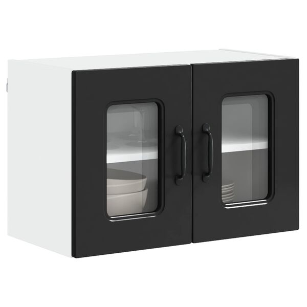 vidaXL Mueble de Cocina Kalmar 2 pcs Negro 60 x 31 x 40 cm