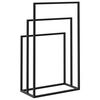 vidaXL Toallero de pie de hierro negro 48x24x79 cm