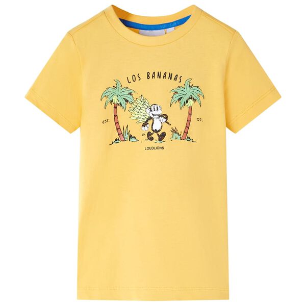 Camiseta infantil ocre claro 104