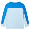 Sudadera infantil azul chill&oacute;n y azul claro 116