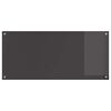 vidaXL Salpicadero de cocina Gris oscuro 110 x 50 x 0,6 cm