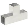 vidaXL Conector de postes en forma de T metal galvanizado 81x81 mm