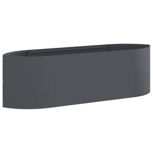 vidaXL Cama de Jard&iacute;n Elevada Gris antracita 140 x 40 x 40 cm Acero