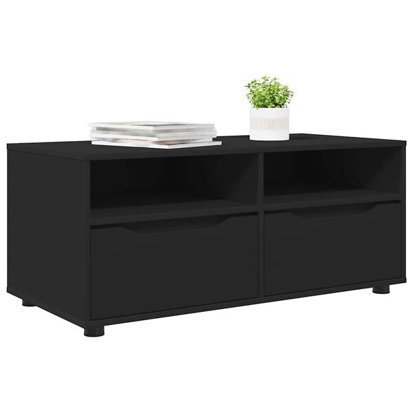 vidaXL Gabinete de TV Negro 100 x 48 x 43 cm Madera contrachapada