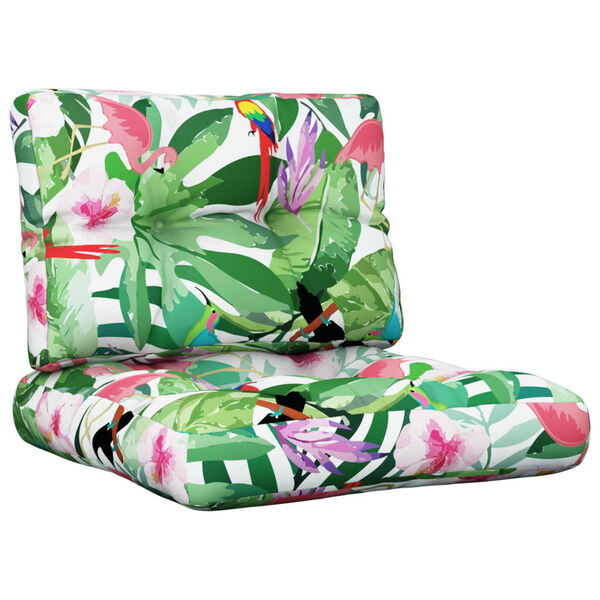 vidaXL Cojines para sof&aacute; de palets 2 piezas tela multicolor