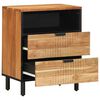 vidaXL Mueble cama Marr&oacute;n 50 x 33 x 62 cm Madera de Acacia S&oacute;lida