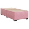 vidaXL Cama box spring con colch&oacute;n terciopelo rosa 80x200 cm