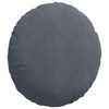 vidaXL Cojines para asiento 2 pcs Gris oscuro Ø 40 x 13 cm Terciopelo