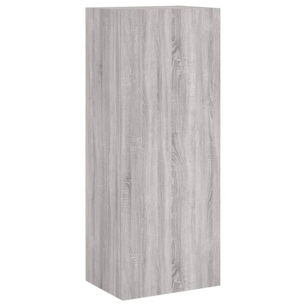vidaXL Mueble TV de pared madera ingenier&iacute;a gris Sonoma 40,5x30x102 cm