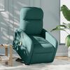 vidaXL Sill&oacute;n masaje el&eacute;ctrico reclinable elevable tela verde oscuro