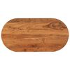 vidaXL Tablero de mesa ovalado madera maciza de acacia 120x60x3,8 cm