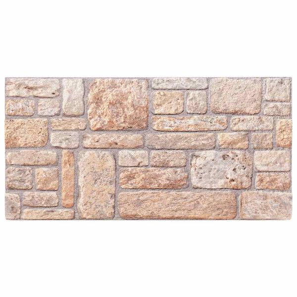 vidaXL Paneles de pared 3D 10 unidades EPS marr&oacute;n 100x50 cm