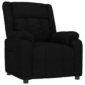 vidaXL Sill&oacute;n reclinable de tela negro