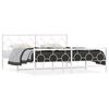 vidaXL Estructura cama sin colch&oacute;n con estribo metal blanco 183x213 cm
