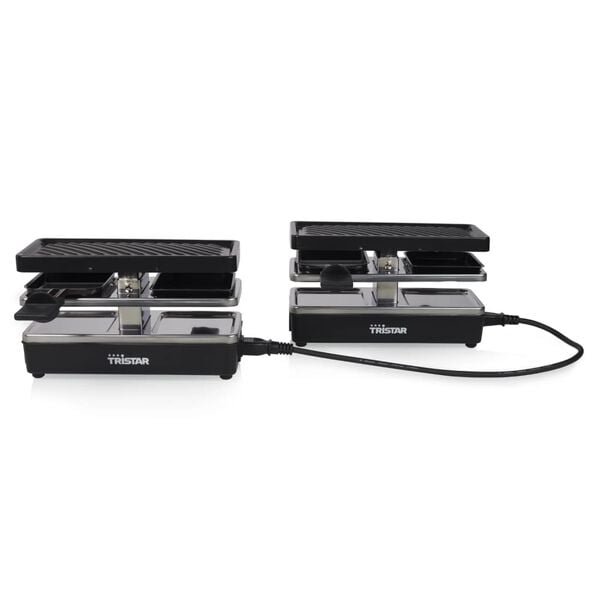 Tristar Plancha raclette 4 personas RA-2742 negra 800W 23,8x10,4 cm